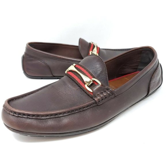 Aldo Mens Driving Loafers Sz 95 M Brown 